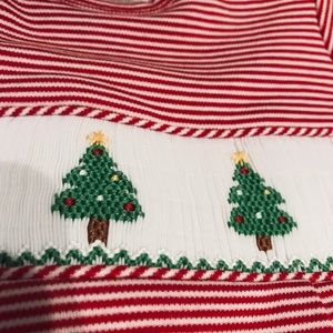 Gorgeous embroidered Edgehill Collections Christmas onsie